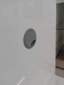 Mobile TV a Torre 2 Mensole in Vetro 104x50x169cm TFT  Primo Grigio Lucido