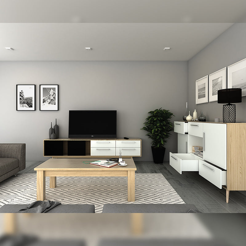 Cassetto Esterno Concept 30 Kg H185 mm P 350 Verniciato Bianco Acciaio Emuca