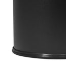 Cestino Gettacarte Posacenere Ø30 cm in Metallo Nero Opaco 15L per Interno Esterno
