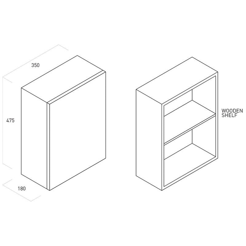 Mobile da Bagno sospeso Samoa 09 Laccato Grigio TFT