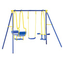 Altalena da Giardino 5 Posti con Cavallina e Gondola 270x155x195 cm