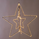 Stella Luminosa 3D con 180 Led H45 cm Uso Esterno 