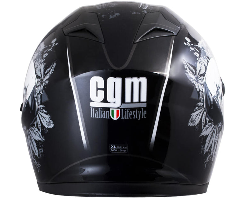 Casco Integrale per Scooter Visiera Lunga CGM San Diego 308S Nero Varie Misure
