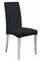 Lot de 2 housses de chaise avec dossier élastiqué en polyester gris foncé Leslie