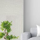 Set 12 Pannelli Decorativi Area 8,6 mq 120x60x2,5 cm Rivestimento Murale Effetto Pietra Graffiata 3D in PU Bianco Alabastro