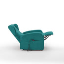 Poltrona Alzapersona Elettrica 2 Motori 73x101x86 cm Adele in Microfibra Dispositivo Medico 1 Turchese