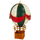 Mongolfiera in Metallo Decorativo Addobbo Natalizio con Gancio 12.5x12.5x24 cm