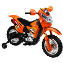 Moto Elettrica per Bambini 6V Kidfun Enduro Arancio