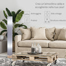 Lampada da Terra a Stelo Piantana per Salotto con Paralume di Stoffa 15x15x120 cm 