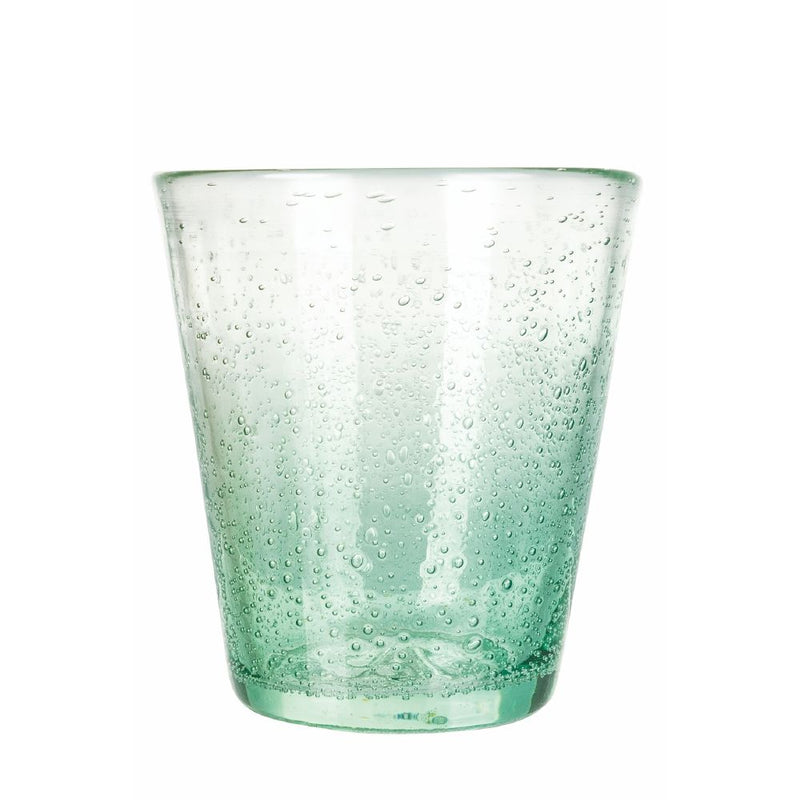 Set 6 Bicchieri Acqua Cancun Greenery in Vetro VdE Tivoli 1996 Verde