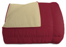 Trapunta Invernale Doubleface 300gr Bordeaux\/Panna