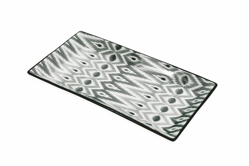 Set 6 Vassoi Rettangolari in Gres VdE Tivoli 1996 Black Confusion