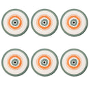 Set 6 Piatti Piani Ø26x2 cm  in Dolomite VdE Tivoli 1996 Occhio Marino