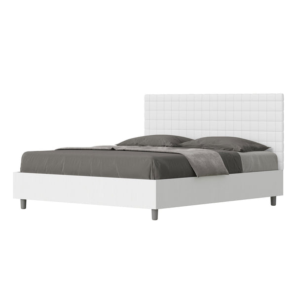 sconto Letto Matrimoniale Burmy Bianco Varie Misure
