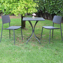 Tavolo Bristol 60x60x72 h cm in Acciaio Grigio scuro