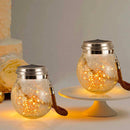 Set 2 Lanterne Decorative per Esterni con Pannello Solare Luce Calda