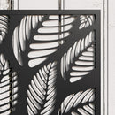 Fioriera Rettangolare con Traliccio Decorativo per Piante Rampicanti 61x23x113 cm da Terra e Parete Nero   