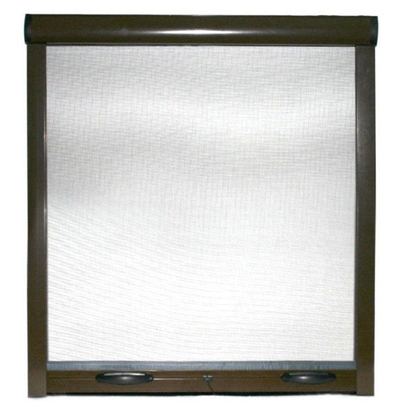 online Moustiquaire à Rouleaux pour Fenêtres en Aluminium Marron Différentes Tailles