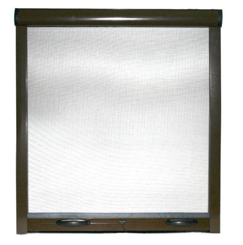 Zanzariera a Rullo per Finestre in Alluminio  Marrone Varie Misure