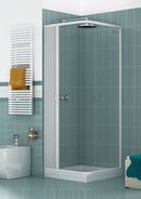Box Doccia 1 Anta a Soffietto Apertura Laterale In PVC H185 Caldoni Manen