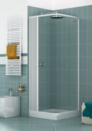 Box Doccia 1 Anta a Soffietto Apertura Laterale In PVC H185 Caldoni Manen