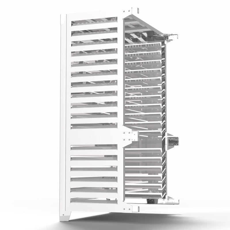 Cover Pompa di Calore 105x65x150 cm installazione a terra vicino la parete Big Blade VL Bianco 