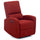 Fauteuil relax inclinable manuel en tissu Fiorella Rossa
