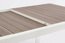 Tavolo Allungabile da Esterno 220-340x100x75h cm in Alluminio e Polywood Belmar Vapor  