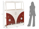 Bancone Bar 138x40x174 cm a Forma di Van in Metallo