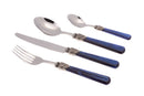 Servizio Set di Posate 24 Pezzi in Acciaio Inox Rivadossi Sandro Elena Blu