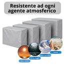 Copri Condizionatore da Esterno Impermeabile Taglia XL in PVC Finitura Liscia Grigio