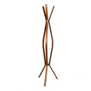 Appendiabiti a Stelo in Legno 3 Braccia 60x60H178cm Noce