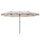 Parasol de jardin 4,6x2,7 m Mât Ø48 mm Double Toit Beige