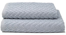 Set Spugna Asciugamani Ospite + Salvietta Sally ZigZag Perla