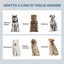 Ciotole per Cani Rialzate 60x30x36 cm con Cassetto in Acciaio Inox e Legno Bianco e Grigio