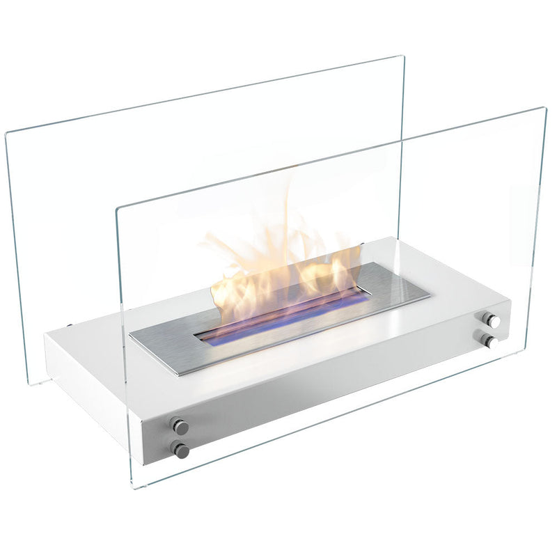 Camino a Bioetanolo da Pavimento 70x40,2 cm Flig Oakland Bianco