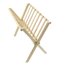 Organizer Richiudibile portariviste da terra 22x38xH33 cm in legno chiaro