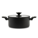 Casseruola 2 Maniglie Ø 24cm Antiaderente Induzione Silex Elegance Black Nero