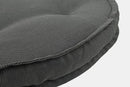 Cuscino Tondo Poly230 Carbon in Tessuto per Esterno