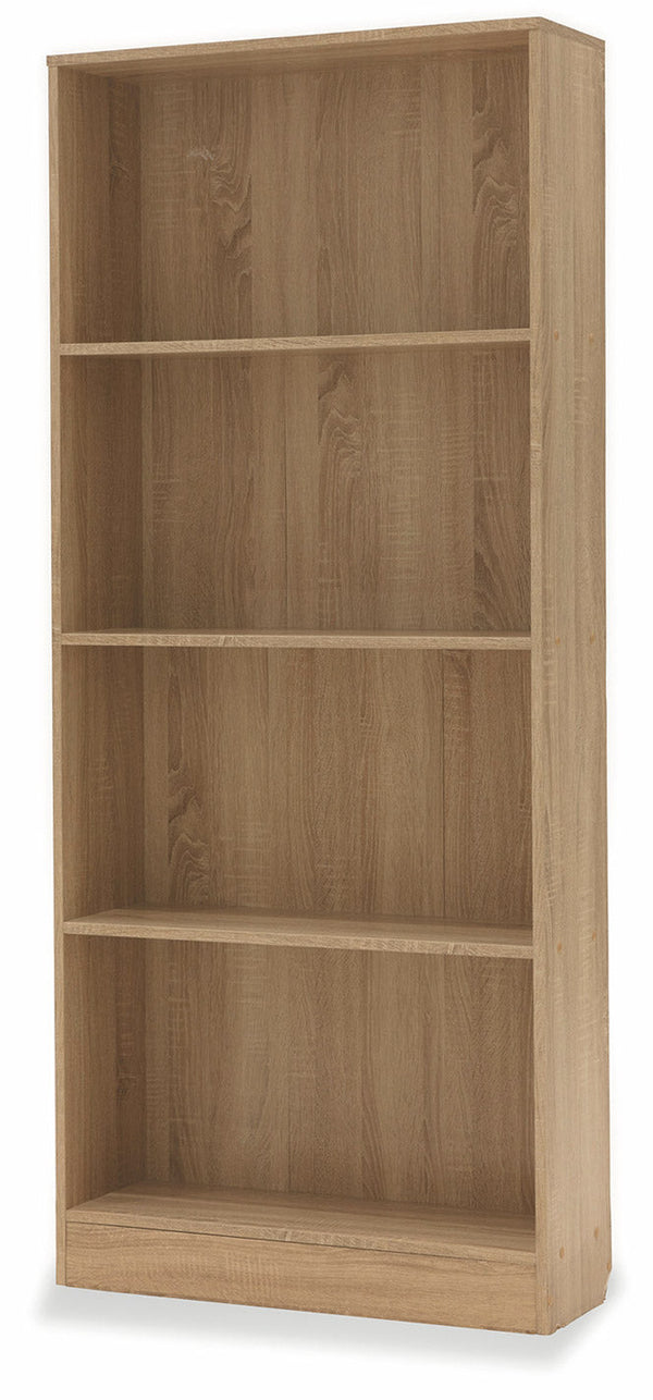 prezzo Bibliothèque 4 étagères 73x24x170 cm en MDF Chêne Soriani Marron
