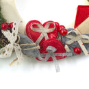 Ghirlanda Ornamento 25x25 cm dietroporta tondo