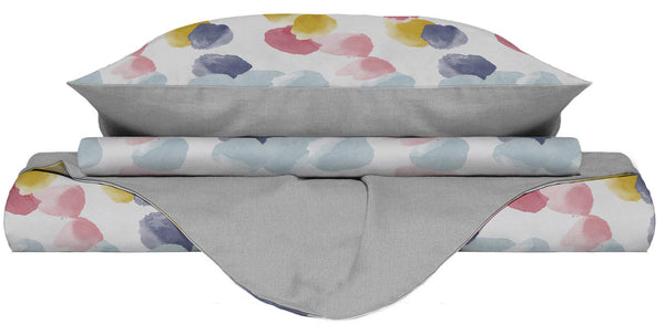 Housse de couette double avec impression sur le sac et les taies d'oreiller prezzo