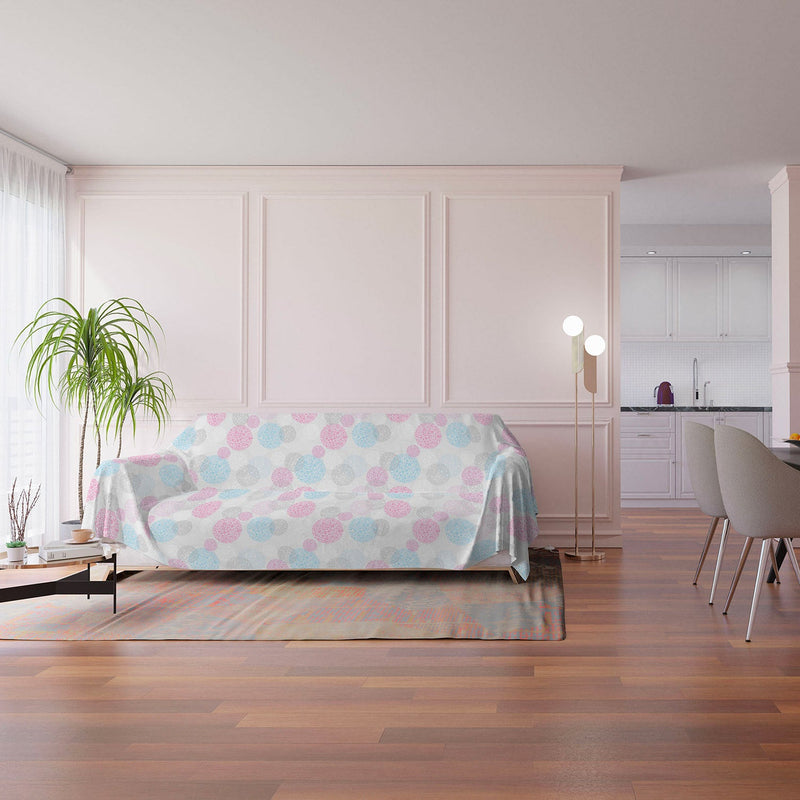 Telo Arredo Copritutto Copridivano in Microfibra Molecole