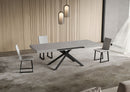 Tavolo Allungabile 140/244x90 cm Niket Cashmere Gambe Antracite      