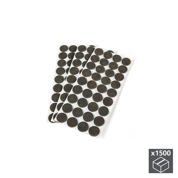 prezzo Patins adhésifs ronds en feutre 16 mm pour meubles 1 500 pièces Emuca
