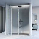 Porta Parete Doccia 1 anta Battente  in Cristallo trasparente 6mm H195 Bonussi Selma Varie Misure
