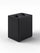 Pattumiera a 2 Scomparti Totale 90 L 56x44x 63 cm con Contenitori Interni in Acciaio Verniciato Nero
