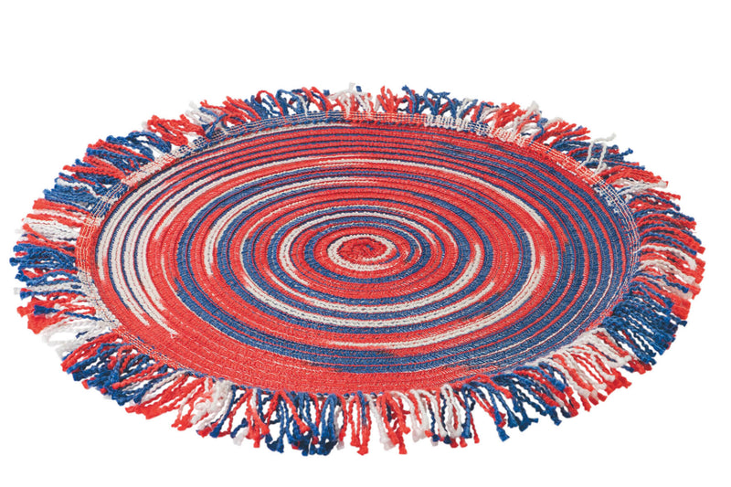 Set 6 Tovagliette Tonda con Frange Ø44 cm Villa d'Este Home Tivoli Santiago