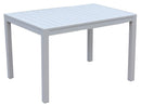 Tavolo da Giardino 70x53x75 cm in Alluminio Sullivan Bianco