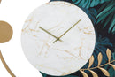Orologio da Muro Roundy Green 60x4,5x65 cm in Ferro e MDF Multicolor
